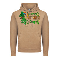 Vintage Coffee St. Patrick's Happy Pat T-Rex Day with rainbow Vintage Hoodie - HowdyJamesFarm