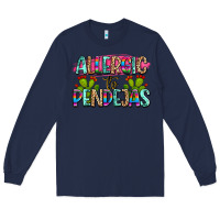Navy Allergic to pendejas mexico Long Sleeve Tee - FaDigitalArtStudio