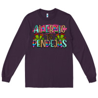 Plum Allergic to pendejas mexico Long Sleeve Tee - FaDigitalArtStudio