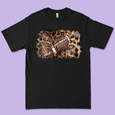 Football Background Leopard Premium Tee Designed By Nancycooperartshop