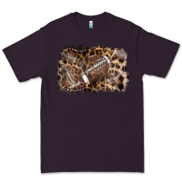 Plum Football background leopard Premium Tee - NancyCooperArtShop