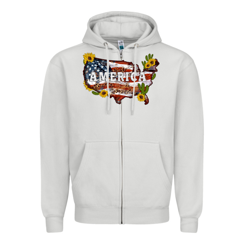 Usa Map Zipper Hoodie by Artiststas | Teevron