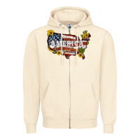 Sandshell usa map Zipper Hoodie - Artiststas