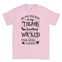 Bubblegum Pink something wicked this way comes witchcraft halloween 2021 t shirt Classic Tee - longCreatives