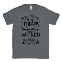 Charcoal Heather something wicked this way comes witchcraft halloween 2021 t shirt Classic Tee - longCreatives