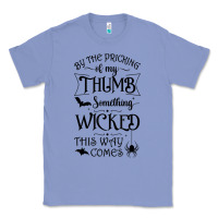 Colony Blue something wicked this way comes witchcraft halloween 2021 t shirt Classic Tee - longCreatives