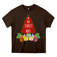 Chocolate Brown Red Merry Christmas 2020 Heavy Core Tee - Bettercallsaul
