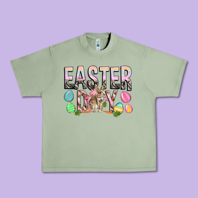 Easter Day With Rabbit Urban Heavy Tee Designed By Howdyjamesfarm