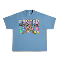 Pebble Blue Easter Day with rabbit Urban Heavy Tee - HowdyJamesFarm