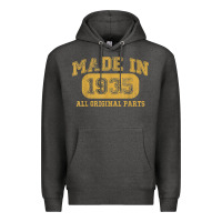 Charcoal Heather Made in 1935 87th Birthday Gifts 87 Year old Birthday T-Shirt Premium Hoodie - longCreatives
