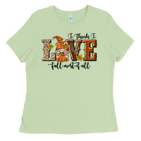 Matcha I Think I Love Fall Most of All Ladies Tee - texasbilliewilder