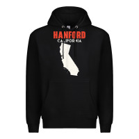 Black hanford california usa state america travel californian Premium Hoodie - longCreatives