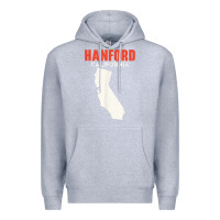 Heather Grey hanford california usa state america travel californian Premium Hoodie - longCreatives