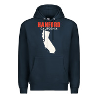 Navy hanford california usa state america travel californian Premium Hoodie - longCreatives