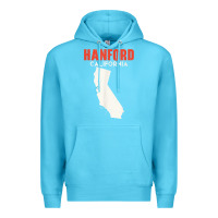 Ocean Blue hanford california usa state america travel californian Premium Hoodie - longCreatives