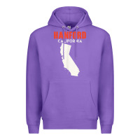 Purple hanford california usa state america travel californian Premium Hoodie - longCreatives