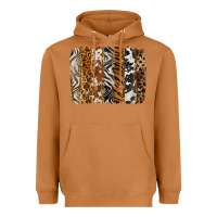 Western Animal Patterns Brushstoke Heavyweight Hoodie | Teevron