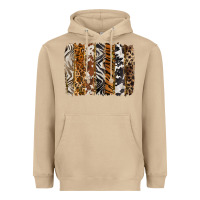 Mushroom western animal patterns brushstoke Heavyweight Hoodie - BarkalooDesign