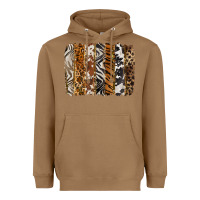 Toasted Coconut western animal patterns brushstoke Heavyweight Hoodie - BarkalooDesign