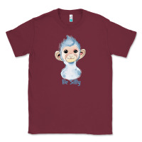Burgundy monkey cute animals Classic Tee - RanaPortraitStore