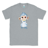Heather Grey monkey cute animals Classic Tee - RanaPortraitStore