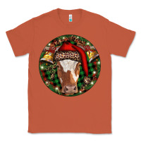 Copper Longhorn Cow Christmas Classic Tee - RanaPortraitStore