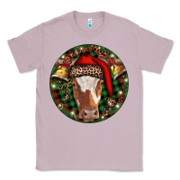 Lilac Longhorn Cow Christmas Classic Tee - RanaPortraitStore