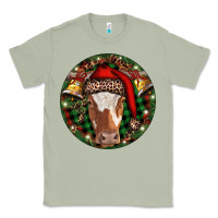 Matcha Longhorn Cow Christmas Classic Tee - RanaPortraitStore