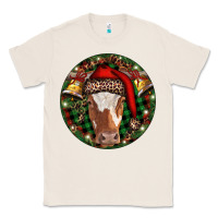 Natural Longhorn Cow Christmas Classic Tee - RanaPortraitStore
