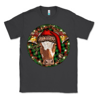Smoke Longhorn Cow Christmas Classic Tee - RanaPortraitStore