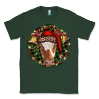Sports Green Longhorn Cow Christmas Classic Tee - RanaPortraitStore