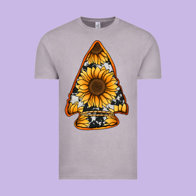 Sunflower Arrowhead Vintage Tee Designed By Jasminsmagicworld