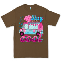 Cacao Stay cool with ice cream van summer Premium Tee - NancyCooperArtShop