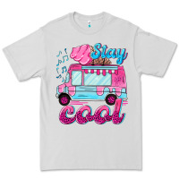 Dove Grey Stay cool with ice cream van summer Premium Tee - NancyCooperArtShop