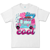 White Stay cool with ice cream van summer Premium Tee - NancyCooperArtShop