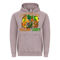 Vintage Zinc St. Patrick's Dead inside but feeling lucky Vintage Hoodie - HowdyJamesFarm