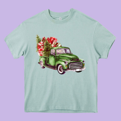 Green Truck Heavy Core Tee Designed By Bettercallsaul