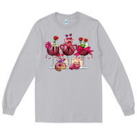 Moon Dust valentine's day wine glasses Long Sleeve Tee - OliviaCreatesArt