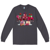 Smoke valentine's day wine glasses Long Sleeve Tee - OliviaCreatesArt