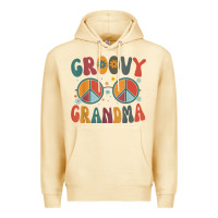 Pina Colada groovy grandma retro 70s peace sign design grandmother Premium Hoodie - longCreatives