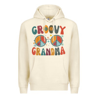 Sandshell groovy grandma retro 70s peace sign design grandmother Premium Hoodie - longCreatives