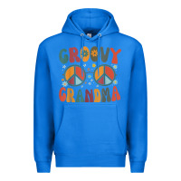 True Royal groovy grandma retro 70s peace sign design grandmother Premium Hoodie - longCreatives
