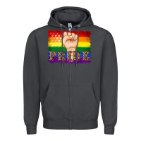 Smoke lgbtq  flag and hand pride Zipper Hoodie - Artiststas