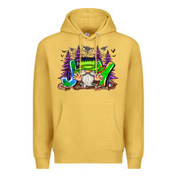 Antique Gold Joy Halloween Gnome Premium Hoodie - CowhideDigitalArt