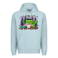 Blue Mist Joy Halloween Gnome Premium Hoodie - CowhideDigitalArt