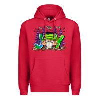 Cardinal Joy Halloween Gnome Premium Hoodie - CowhideDigitalArt