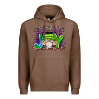 Chestnut Joy Halloween Gnome Premium Hoodie - CowhideDigitalArt