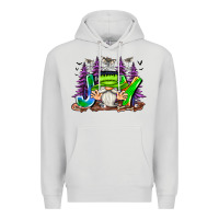 Dove Grey Joy Halloween Gnome Premium Hoodie - CowhideDigitalArt