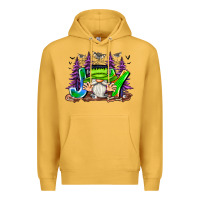 Mustard Joy Halloween Gnome Premium Hoodie - CowhideDigitalArt