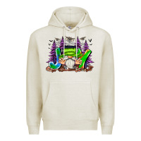 Oatmeal Heather Joy Halloween Gnome Premium Hoodie - CowhideDigitalArt